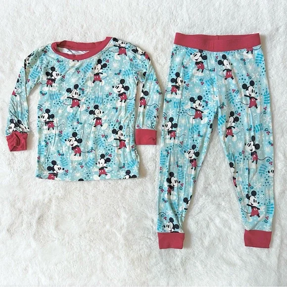 Little Sleepies Disney Mickey Holiday Two-Piece Pajama Set - 12-18m - Picture 5 of 7
